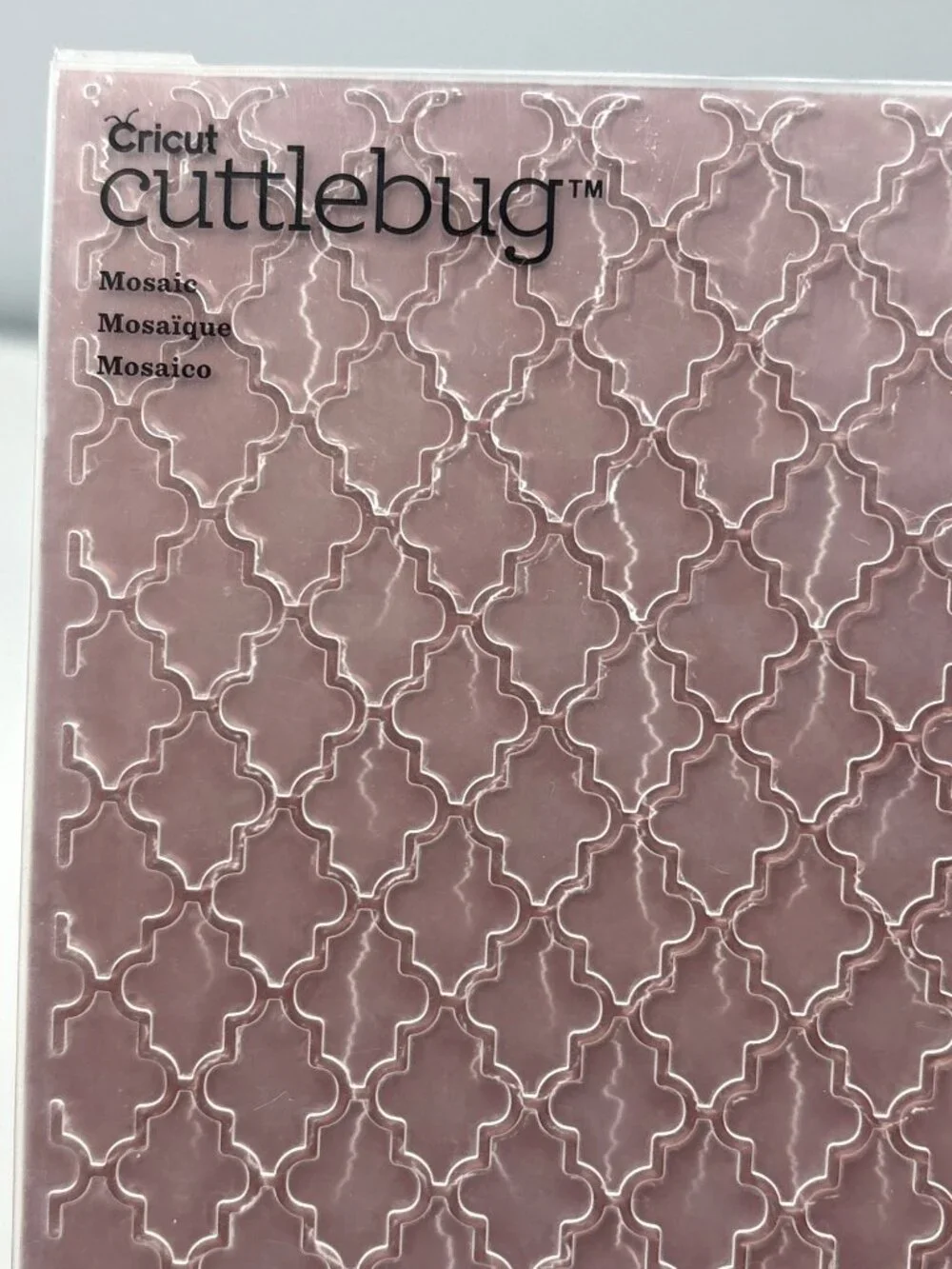 Cricut Cuttlebug Mosaic Embossing Folder DIY Crafts Cardmaking 5x7